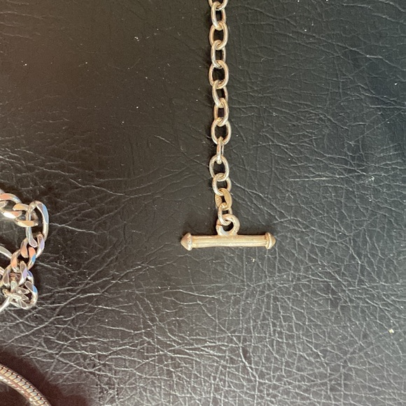 Sterling Silver Heart Toggle Bracelet - Picture 2 of 4